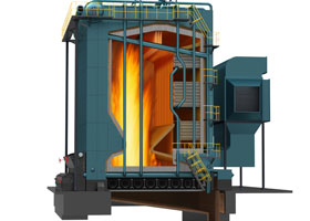 DHL Biomass Corner Tube Chain Grate Hot Water Boiler