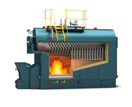 DZL Biomass Water Fire Tube Hot Water Boiler